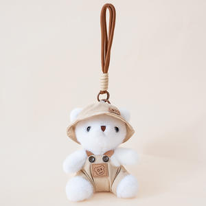 Lindo Colgante de Osito de Peluche con Material de Franela, Tela Súper Suave, Alivia el Estrés, Colgante para Mochila Escolar - Product Image 6