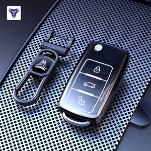 Funda de TPU suave para llave de coche, funda de llave de gradiente personalizada apta para <span class=keywords><strong>VW</strong></span> Golf PoloTiguan Passat Caddy, funda de llave plegable automática, accesorios Fob - Product Image 5