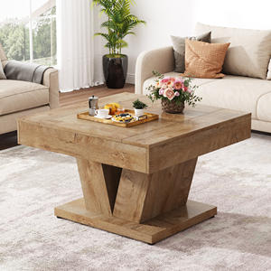 Table basse carrée Tribesigns de 31,5 pouces en bois naturel, table d'appoint moderne pour <span class=keywords><strong>le</strong></span> salon - Product Image 1