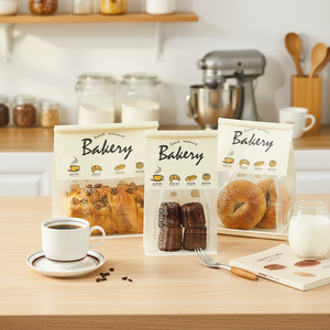 Sacs en papier kraft polyvalents avec fenêtre pour l'emballage de pain, de pâtisserie et de sandwichs - Product Image 3