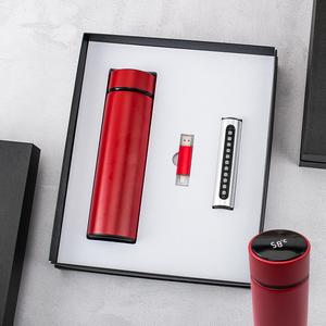 新商品真空カップ + USBフラッシュドライブ + 駐車電話ナンバープレートカスタムロゴプロモーション高級アイデアメンズギフトセット - Product Image 4