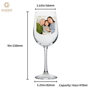 Cadeau <span class=keywords><strong>personnalisé</strong></span> pour la fête des mères Verre à vin rouge en cristal sans plomb <span class=keywords><strong>Photo</strong></span> à motif <span class=keywords><strong>personnalisé</strong></span> Verres à vin rouge blanc pour les amateurs de vin - Product Image 5