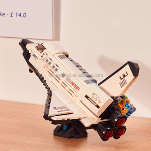 Unisex Sao chuyến bay tên lửa xây dựng khối thiết lập tốt nhất tự làm đồ chơi tàu vũ trụ những người yêu thích bán trong suốt bộ sưu tập quà tặng có người lái không gian - Product Image 5