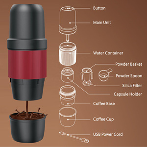 Cafetera Espresso Portátil, Forma de Bala, Manual y Eléctrica, Taza de Café para Viajes al Aire Libre - Product Image 2