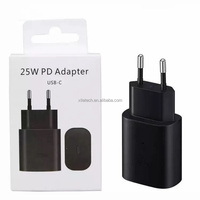 Adaptador PD de 25W al por Mayor, Cargador de Pared TA800, Adaptador de Corriente Tipo C, Enchufe EU/UK, Cargador USB-C Superrápido para Samsung S26 S25 S24 S20