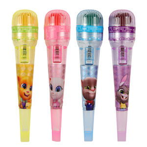<span class=keywords><strong>CANDY</strong></span> <span class=keywords><strong>QUEEN</strong></span> Nuevos Productos Micrófono de Karaoke con Forma de Juguete de Plástico con Luces Intermitentes Fabricante de Dulces - Product Image 1
