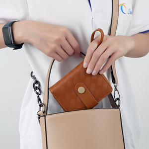 Cartera <span class=keywords><strong>de</strong></span> cuero delgada pequeña minimalista personalizada para hombres y mujeres 6 tarjetero y bolsillo para monedas <span class=keywords><strong>con</strong></span> ranura para efectivo - Product Image 6