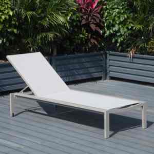 Chaise longue moderne en aluminium pour l'extérieur, réglable, pour piscine d'hôtel - Product Image 3