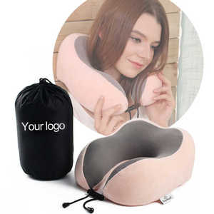 Oreiller de <span class=keywords><strong>cou</strong></span> de voyage de haute qualité avec polyester tricoté en mousse à mémoire de forme pour l'avion et l'hôtel Caractéristiques chauffantes et de refroidissement - Product Image 4