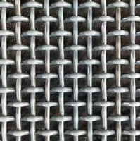Maille métallique noire en acier inoxydable 316 durable, tissée à plat, pour tamis vibrant industriel robuste