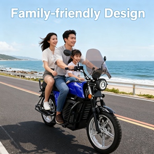 Moto pour adultes avec batterie au lithium 72V, moteur de 5000W et capacité de charge super puissante, vitesse 80-120 km/h - Product Image 6