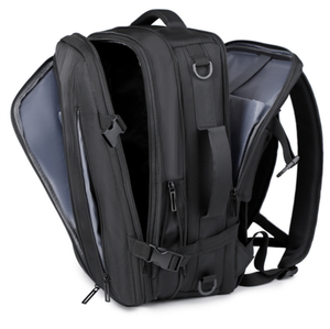 Sac à dos pour ordinateur portable noir, étanche, extensible, avec port USB, pour le collège et le bureau - Product Image 3