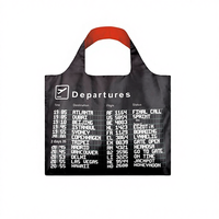 Sac fourre-tout pliable en RPET non tissé, recyclable et réutilisable, avec logo personnalisé imprimé en sérigraphie pour les supermarchés et la vente au détail