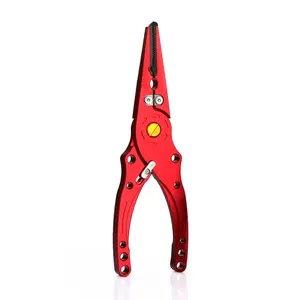 Hot Sale Stainless Steel Fishing Pliers Fishing Tools Fish Holder with Aluminum Handle For Outdoor Camping