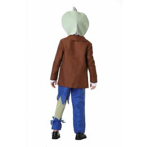 Costume de cosplay d'Halloween pour garçons, tenue de jeu de rôle Plants Vs Zombies, pantalon bleu, veste marron, ensemble cravate rayée - Product Image 3