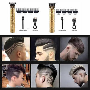 <span class=keywords><strong>Tondeuse</strong></span> à <span class=keywords><strong>cheveux</strong></span> électrique vintage professionnelle T9 pour hommes, en acier inoxydable, machine à couper les <span class=keywords><strong>cheveux</strong></span> et la barbe, fonctionnement USB en anglais pour hôtel - Product Image 4