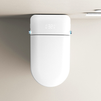 Toilette intelligente noire mate entièrement automatique avec nettoyage à rabat, chauffage et séchage Caractéristiques Réservoir d'eau intégré toilette monobloc