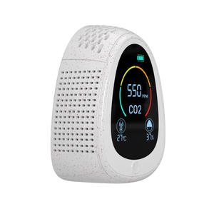 Detektor Penganalisa Gas <span class=keywords><strong>CO2</strong></span> Dalam Ruangan <span class=keywords><strong>4</strong></span> Dalam 1, <span class=keywords><strong>Monitor</strong></span> Temperatur dan Kelembapan Alarm Asap Wifi Cerdas - Product Image 2