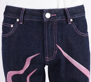 La mode Offre Spéciale représente la tendance imprimée Mainland Selvedge Denim Jeans hommes Jeans droits - Product Image 3