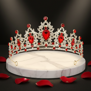 <span class=keywords><strong>Couronne</strong></span> de <span class=keywords><strong>mariée</strong></span> moderne de luxe, bouquet de fleurs, accessoires floraux, décoration de gâteau d'anniversaire dorée pour fournitures de décoration de mariage - Product Image 2