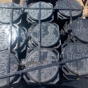 하이 퀄리티 D400 보이지 않는 500mm 철 맨홀 커버 가스 꽉 하수구 액세스 세련된 디자인 - Product Image 2