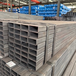 <span class=keywords><strong>Tube</strong></span> rectangulaire en <span class=keywords><strong>acier</strong></span> doux noir, vente directe d'usine en Chine, 50x30 <span class=keywords><strong>100x50</strong></span> 200x100 S235JR S355J2H, section structurelle - Product Image 2