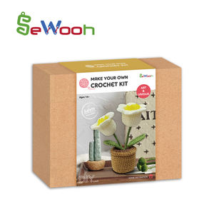 Kit d'artisanat d'art de bricolage pour adulte Instruction vive pour <span class=keywords><strong>Amigurumi</strong></span> Crochet Needlecraft Faites votre propre dessert Jouets éducatifs - Product Image 6