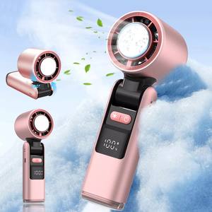 พัดลมมือถือขนาดเล็กความเร็วสูง<span class=keywords><strong>2025</strong></span>พัดลมระบายความร้อนด้วยความเย็นแบบชาร์จไฟได้ปรับเกียร์100พัดลมพกพาขนาดเล็กแบบชาร์จไฟได้ - Product Image 3