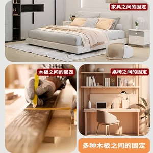 Support d'angle universel en acier laminé à froid, support d'angle droit à 90 degrés pour meubles et armoires, fer de connexion - Product Image 5