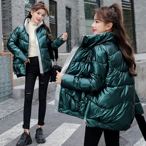 2023 Women's Winter Plus Size Down <strong>Coats</strong> Lady Short <strong>Bubble</strong> Puffer PU <strong>Coat</strong> - Product Image 4