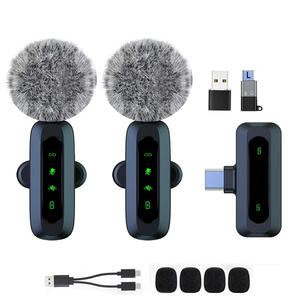 <strong>USB</strong> <strong>C</strong> Lavalier Microphone Wireless Mini Mic for Phone/Tablet/PC Video Recording Clip-on <strong>Mics</strong> Denoise Vlog Tiktok Youtube - Product Image 4