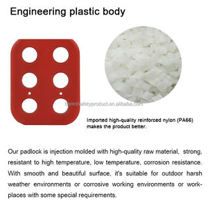 Diámetro de la mandíbula de 25mm, 1 pulgada Cerrojo de seguridad Industrial, 6 agujeros de candado para bloqueo, Tagout K01 - Product Image 6