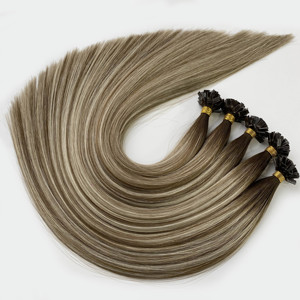 Estensioni di Capelli Umani Vergini 10A Morbidi con Punta Piatta in Cheratina, Personalizzabili <span class=keywords><strong>e</strong></span> Tinture Personalizzate - Product Image 4
