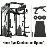 Ensemble de gym complet : Rack à squats, banc de musculation, disques de poids, tapis de sol – Usage domestique et commercial – Équipement de fitness de haute qualité à prix abordable