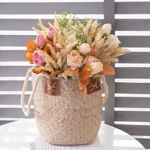 <span class=keywords><strong>Bouquet</strong></span> <span class=keywords><strong>de</strong></span> roses artificielles YC1006 <span class=keywords><strong>de</strong></span> 40 cm avec des accents d'herbe <span class=keywords><strong>de</strong></span> <span class=keywords><strong>blé</strong></span> pour la décoration florale <span class=keywords><strong>de</strong></span> table <span class=keywords><strong>de</strong></span> <span class=keywords><strong>mariage</strong></span> à domicile - Product Image 6