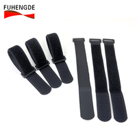Bande auto-agrippante élastique en silicone imprimée sur mesure, double face, auto-adhésive, pour câbles, attaches, boucles, accessoires de couleur