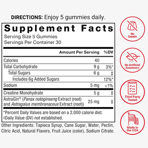<span class=keywords><strong>Vigo</strong></span> OEM/ODM Creatine Gummies Candy 5g Dosis para hombres y <span class=keywords><strong>mujeres</strong></span> para apoyar la recuperación de la fuerza muscular Salud cognitiva y memoria - Product Image 6