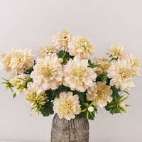 Cadeau d'anniversaire, 3 têtes de pivoine en soie artificielle pour la décoration de la maison, la décoration de mariage et l'arrangement floral