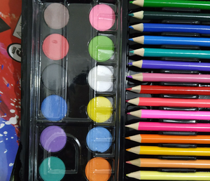 150-delige tekenset met kleurpotloden, waskrijtjes, aquarelpennen en schilderbenodigdheden voor kinderen, cadeau - Product Image 4