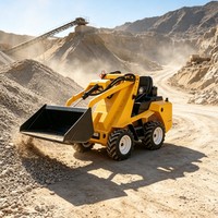Multifunktionaler Mini-Kompaktlader für Landwirtschaft, Landschaftsbau, Hofreinigung und Arbeiten auf Engen Baustellen
