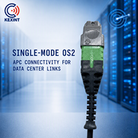 Kabel Trunk KEXINT 144F MTP Pro dengan Konektor MTP-12 APC Female untuk Penerapan Jaringan Utama Pusat Data Single Mode OS2