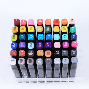 Rotulador de diseño de doble punta con logotipo personalizado, conjunto de rotuladores táctiles de Alcohol permanente con bolsa de tela - Product Image 4