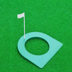 Logo personnalisable pratique de <span class=keywords><strong>golf</strong></span> en plastique intérieur mettant des drapeaux verts et des tasses avec trou trou de tasse - Product Image 2