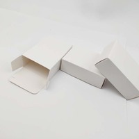 Vente en gros carton ondulé blanc avec logo imprimé personnalisé Boîte d'avion Boîtes d'emballage en carton pour bougie Portefeuille Papier d'expédition