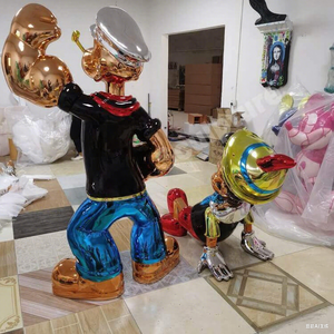 Escultura de Popeye de alta calidad, artesanía de Metal, resina, fibra de vidrio, estilo Ángel, decoración del hogar, <span class=keywords><strong>precio</strong></span> al por mayor de fábrica - Product Image 1