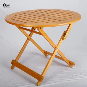 โต๊ะไม้เนื้อแข็งโต๊ะรับประทานอาหารกลางแจ้งเฟอร์นิเจอร์ไม้โอ๊คพับเก็บได้สะดวกชุดเฟอร์นิเจอร์กลางแจ้ง - Product Image 5