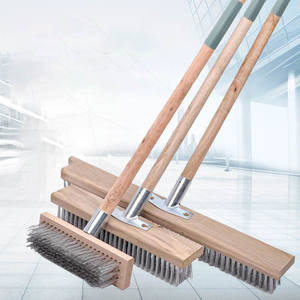 DS4929 <span class=keywords><strong>brosse</strong></span> métallique de <span class=keywords><strong>piscine</strong></span> à manche en bois <span class=keywords><strong>brosse</strong></span> de jardin commerciale en métal <span class=keywords><strong>brosse</strong></span> de sol en acier inoxydable <span class=keywords><strong>brosse</strong></span> de pont à poils - Product Image 3