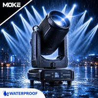 Projecteur de scène à faisceau mobile MOKE 420W IP66 étanche avec CMY+CTO DMX512 pour DJ, éclairage de scène de concert, équipement d'éclairage de scène