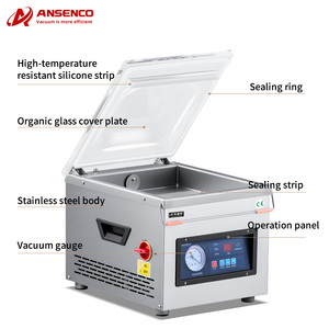 Stainless Steel Electric Automatic Small Desktop Vacuum Sealing Machine for Beef <b>Fish</b> Seafood Vegetable Chemical Packaging - Product Image 5