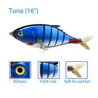 16 pouces leurre de thon multi-section leurre de pêche en eau de mer bonne qualité appât de pêche appât de grande taille